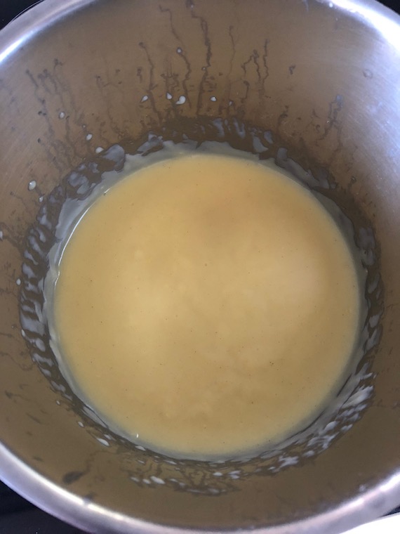 Vanillepudding Zwiebackdessert mit Nougatcreme und Kirschen